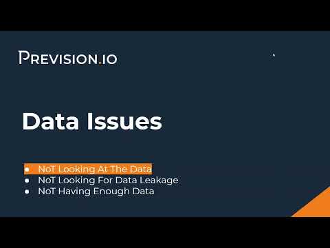 Data Issues: Not looking at the data